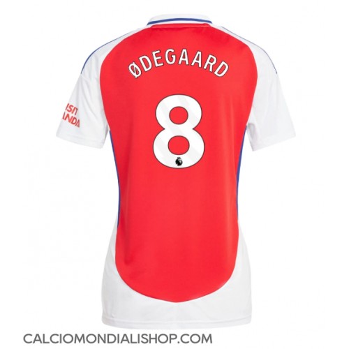 Maglie da calcio Arsenal Martin Odegaard #8 Prima Maglia Femminile 2024-25 Manica Corta